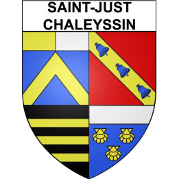 Saint-Just-Chaleyssin 38 ville Stickers blason autocollant adhésif