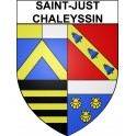Saint-Just-Chaleyssin 38 ville Stickers blason autocollant adhésif