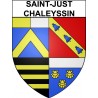 Saint-Just-Chaleyssin 38 ville Stickers blason autocollant adhésif