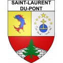 Saint-Laurent-du-Pont 38 ville Stickers blason autocollant adhésif
