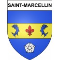 Saint-Marcellin 38 ville Stickers blason autocollant adhésif