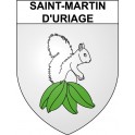 Saint-Martin-d'Uriage Sticker wappen, gelsenkirchen, augsburg, klebender aufkleber