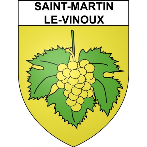 Saint-Martin-le-Vinoux 38 ville Stickers blason autocollant adhésif