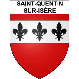 Saint-Quentin-sur-Isère 38 ville Stickers blason autocollant adhésif