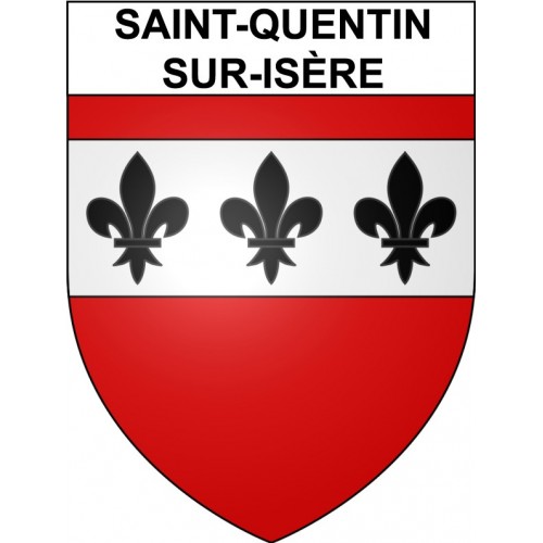 Saint-Quentin-sur-Isère 38 ville Stickers blason autocollant adhésif