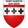 Saint-Quentin-sur-Isère 38 ville Stickers blason autocollant adhésif