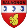 Salagnon 38 ville Stickers blason autocollant adhésif