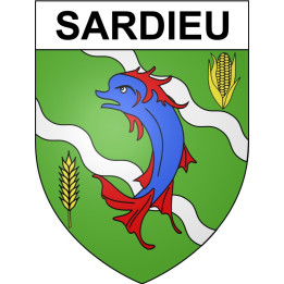 Stickers coat of arms Bazas adhesive sticker