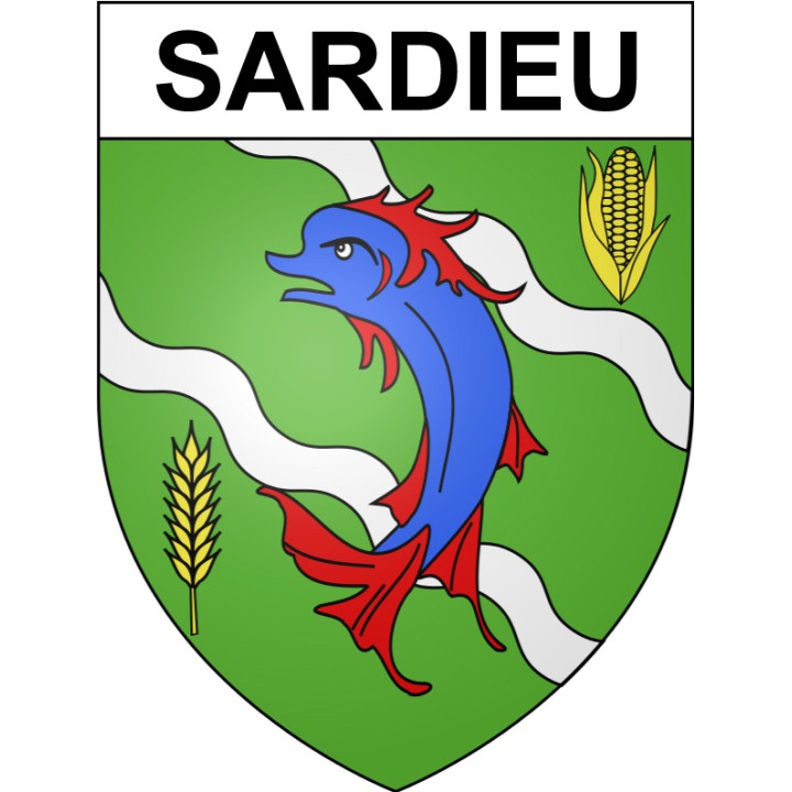 Stickers coat of arms Bazas adhesive sticker