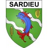 Sardieu 38 ville Stickers blason autocollant adhésif