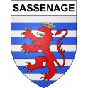 Sassenage 38 ville Stickers blason autocollant adhésif