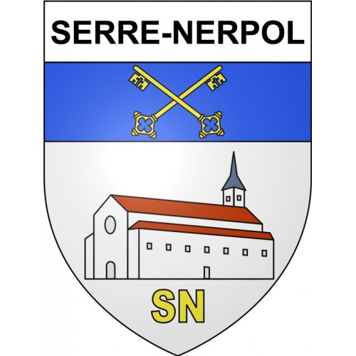Serre-Nerpol 38 ville Stickers blason autocollant adhésif