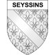 Seyssins Sticker wappen, gelsenkirchen, augsburg, klebender aufkleber