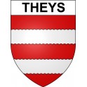 Theys 38 ville Stickers blason autocollant adhésif