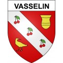 Vasselin 38 ville Stickers blason autocollant adhésif
