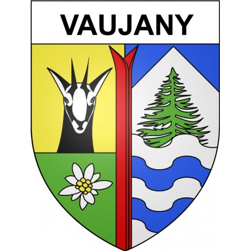 Vaujany 38 ville Stickers blason autocollant adhésif