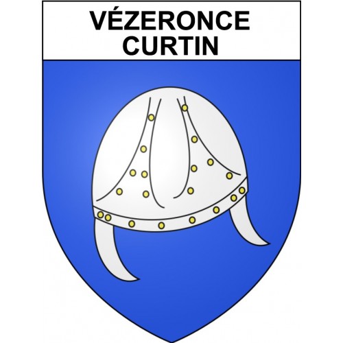 Vézeronce-Curtin 38 ville Stickers blason autocollant adhésif