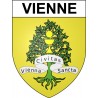 Vienne 38 ville Stickers blason autocollant adhésif