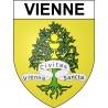 Vienne 38 ville Stickers blason autocollant adhésif