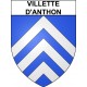 Villette-d'Anthon 38 ville Stickers blason autocollant adhésif