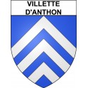 Villette-d'Anthon 38 ville Stickers blason autocollant adhésif