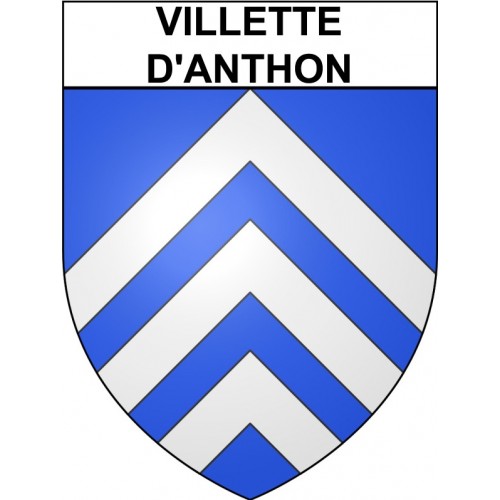 Villette-d'Anthon 38 ville Stickers blason autocollant adhésif