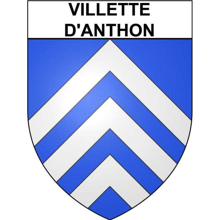 Villette-d'Anthon 38 ville Stickers blason autocollant adhésif