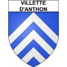 Villette-d'Anthon 38 ville Stickers blason autocollant adhésif