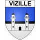 Vizille 38 ville Stickers blason autocollant adhésif
