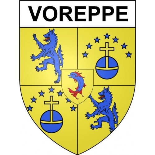 Voreppe 38 ville Stickers blason autocollant adhésif