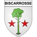 Stickers coat of arms Biscarrosse adhesive sticker