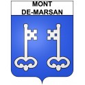 Mont-de-Marsan Sticker wappen, gelsenkirchen, augsburg, klebender aufkleber