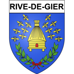Rive-de-Gier 42 ville Stickers blason autocollant adhésif