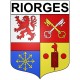 Riorges 42 ville Stickers blason autocollant adhésif