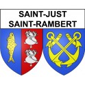 Saint-Just-Saint-Rambert 42 ville Stickers blason autocollant adhésif