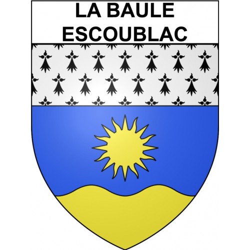 La Baule-Escoublac 44 ville Stickers blason autocollant adhésif