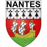 Nantes 44 ville Stickers blason autocollant adhésif