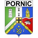 Pornic 44 ville Stickers blason autocollant adhésif