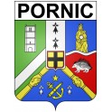 Stickers coat of arms Pornic adhesive sticker