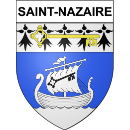 Stickers coat of arms Bazas adhesive sticker