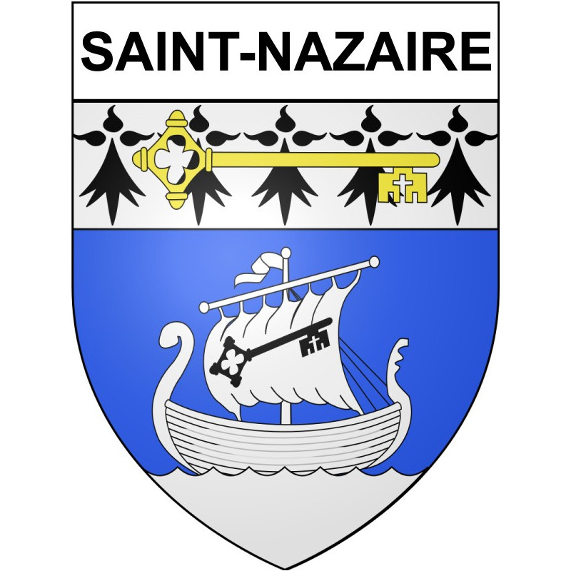 Stickers coat of arms Bazas adhesive sticker