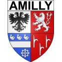 Amilly 45 ville Stickers blason autocollant adhésif