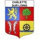 Pegatinas escudo de armas de Châlette-sur-Loing adhesivo de la etiqueta engomada