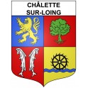 Adesivi stemma Châlette-sur-Loing adesivo