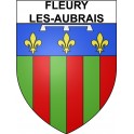 Fleury-les-Aubrais 45 ville Stickers blason autocollant adhésif