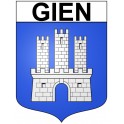 Gien Sticker wappen, gelsenkirchen, augsburg, klebender aufkleber