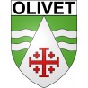 Olivet 45 ville Stickers blason autocollant adhésif