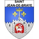 Saint-Jean-de-Braye 45 ville Stickers blason autocollant adhésif