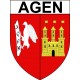 Agen 47 ville Stickers blason autocollant adhésif