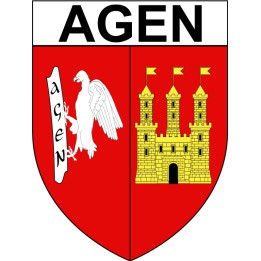 Stickers coat of arms Bazas adhesive sticker